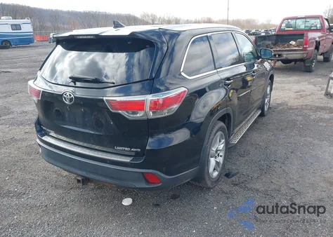 2015 Toyota Highlander Limited V6 from USA, damaged, VIN 5TDDKRFH6FS175940